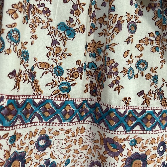 MILLIE WOMENS DAISY TASEL TIE MINI DRESS CREAM FLORAL Sz XL NEW - Picture 4 of 12